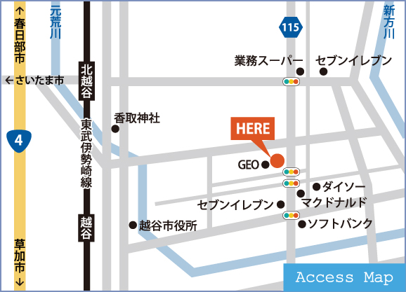 越谷店MAP