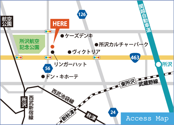 所沢店MAP